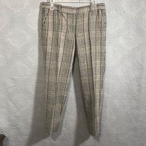 J Crew Plaid Cityfit  Slacks Pants Trousers